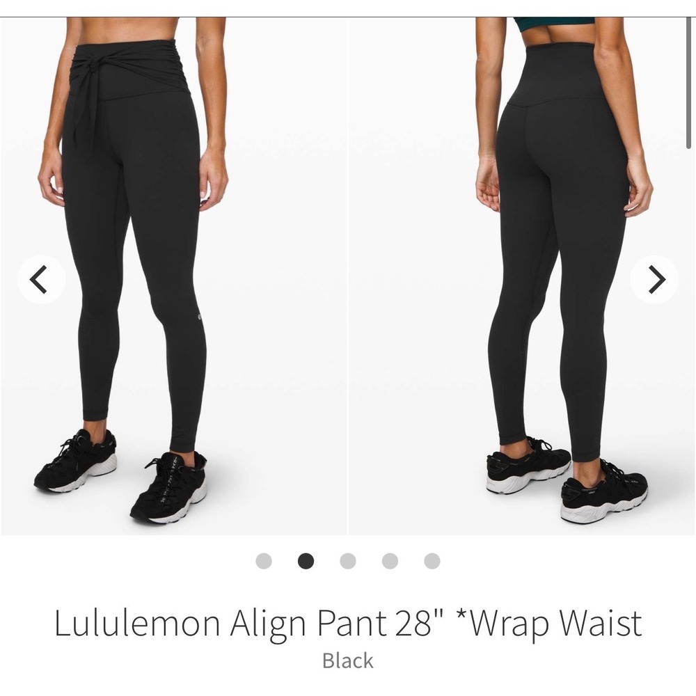 Lululemon Align Pant 28 Wrap Waist Women Size 6 Black Special Edition Legging